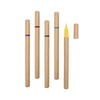 Bolígrafos con logotipo personalizado ecológico, papel reciclado de paja de trigo, 1,0mm de ancho de escritura, regalos de marketing de negocios de oficina