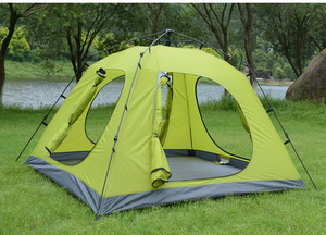 <span class=keywords><strong>Tente</strong></span> familiale double couche imperméable à la pluie automatique carrée instantanée <span class=keywords><strong>2</strong></span> secondes Camping 4 saisons - Product Image 3
