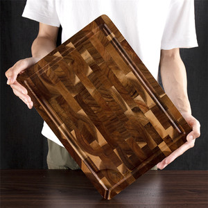 Tabla de Cortar Grande de Madera de Acacia con Certificación FDA LFGB SGS para Cocina Doméstica, Carnicería, Restaurante y Servicios de Catering - Product Image 1