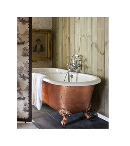 Bañera de cobre puro madre de perla de 72 pulgadas, bañera independiente de alta calidad, hecha por casas y laboratorios - Product Image 6
