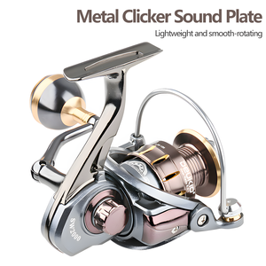 Carrete de Pesca Giratorio SW de Alta Resistencia, 4+1BB, Cuerpo Metálico, Relación 5.0:1, Lanzamiento a Larga Distancia, Freno con Clicker, Manivela CNC para Pesca de Grandes Peces - Product Image 2