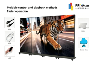 En stock aux États-Unis |   Afficheur LED pliable HD P1.86 P2.5, contrôle d'affichage vertical, bannière LED pour galerie, hôtel, événement, location - Product Image 3