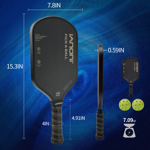 CASTON SPORTS chinesische Manufaktur tiefgeformte T700 Karbonfaser mit Texturtuch Pickleball-Paddel - Product Image 2