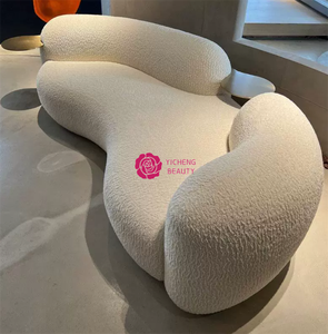 Yicheng Beauty canapé sectionnel de Style minimaliste moderne canapé créatif canapé incurvé crème loisirs canapé doux avec des prix bon marché - Product Image 5