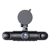 Caméra DVR de voiture 1080P à 4 canaux avec écran HD lentille avant et arrière avec vision nocturne capteur G enregistrement en boucle Dashcam