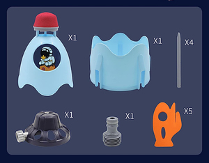 Arroseur d'eau d'extérieur Rocket Design pour enfants-Jouet d'été amusant pour la cour, la piscine et le jardin. - Product Image 2