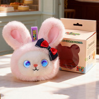 Peluche Intelligente IA : Compagnon Interactif, Poupée Apaisante Polyvalente, Accessoire Sac à Dos Lapin, Cadeau