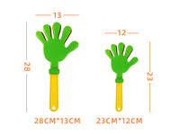Prix bon marché promotionnel enfants jouet Noisemaker coloré en plastique secouant applaudissant la main pour les fans de football