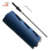 Foret diamanté TGS Carbide sur mesure, jeu de forets diamantés 22-127 mm, foret diamanté à eau pour maçonnerie et béton
