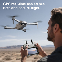 Drone RC V34 avec caméra HD, moteur brushless, retour GPS, télécommande, idéal pour débutants en photographie aérienne