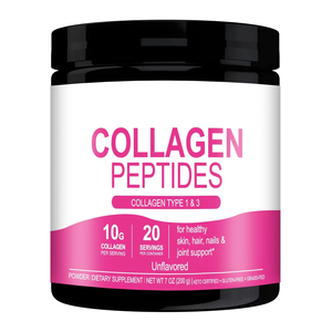 Collagène Peptides en poudre instantanée pour adultes - Amélioration de la densité osseuse, croissance des cheveux et éclaircissement de la peau 200g Direct usine - Product Image 1