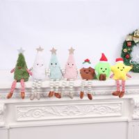 Peluche elfe de Noël personnalisée OEM ODM Vente en gros d'usine Peluche elfe jouet fille garçon avec de longues jambes pour la décoration de Noël