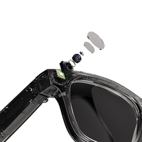 Occhiali Smart E02 di Tendenza 2026 con Fotocamera 8MP 4K, Trasferimento WIFI, Controllo Gesti ChatGPT, Riproduzione Musicale, Occhiali Smart da Esterno con Fotocamera
