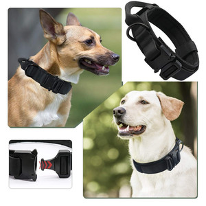 OEM Tactical <b>Dog</b> <b>Collar</b> With Leash Nylon Adjustable For Medium <b>Large</b> <b>Dogs</b> Outdoor Training Use - Product Image 2