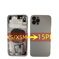 Coque Arrière DIY pour iPhone X Convertissant en iPhone 15 Pro 16 Pro, Remplacement du Boîtier Arrière pour iPhone Xs Max vers 15 16 Pro Max