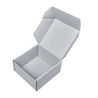 15*15*5cm Boîte d'expédition en carton ondulé pliable et réutilisable Cadeau Vêtements Chaussures Emballage Boîte en papier kraft avec impression de logo