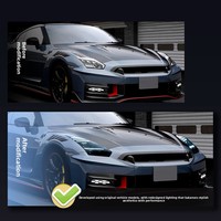 Projecteur LED pour phare de voiture, ensemble à profil bas modifié, Plug&Play, lampe avant pour Nissan GTR R35 2008-2023, accessoires de voiture