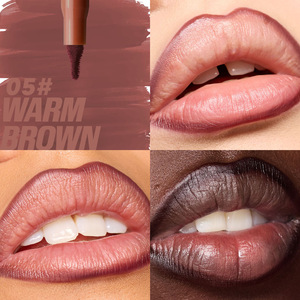PAGE VINE Vegan Mineral <b>Lip</b> Contour <b>Stain</b> & Liner Pen High Pigmentation Natural Nude Brown <b>Red</b> Baby Pink Makeup - Product Image 6