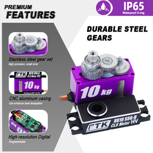 PTK 8810 SSG-D 10kg roda gigi logam Ukuran Sedang Model Quadcopter <span class=keywords><strong>Motor</strong></span> kemudi sayap tetap - Product Image 4