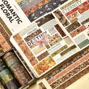 เทปวาชิลายภูเขาหยก 12 ม้วน ชุดภาพวาดภูมิทัศน์แบบจีน<span class=keywords><strong>โบราณ</strong></span> วัสดุตกแต่งสมุดบันทึก - Product Image 4