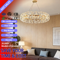Lustre en cristal chromé de luxe DUOMEIJU, éclairage moderne minimaliste haut de gamme pour salon, chambre à coucher, salle à manger, hôtel