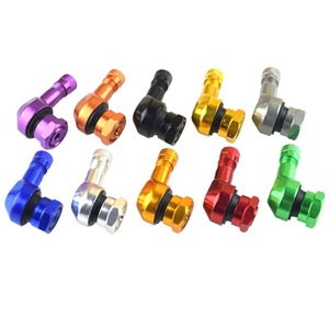 Valve de pneu en alliage d'aluminium à 90 degrés avec support TPMS pour moto, voiture de course, véhicule électrique et automobile - Grande exposition - Product Image 5