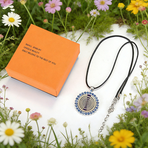 Collier à disque polarisé MWO, oscillateur multi-ondes, collier énergétique en cuivre pur plaqué or, bijoux pour réguler la <span class=keywords><strong>fréquence</strong></span> cellulaire - Product Image 3