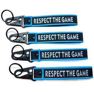 Wholesale <b>Customized</b> Luggage Carabiner <b>Key</b> Tag Label Embroidery Keyring Flight for Logo Woven Keychains Lanyard - Product Image 2
