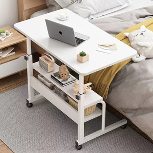 <strong>Computer</strong> <strong>Desk</strong> Mobile Simple Household <strong>Desk</strong> Bedroom Bed Dormitory Small Table <strong>Folding</strong> <strong>Desk</strong> With Wheel - Product Image 6