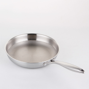 Bán buôn OEM/ODM 20/26/28/32cm cookingware tổ ong 3 lớp Fryer chảo Chảo 304 thép không gỉ không dính Frying <span class=keywords><strong>Pan</strong></span> - Product Image 2