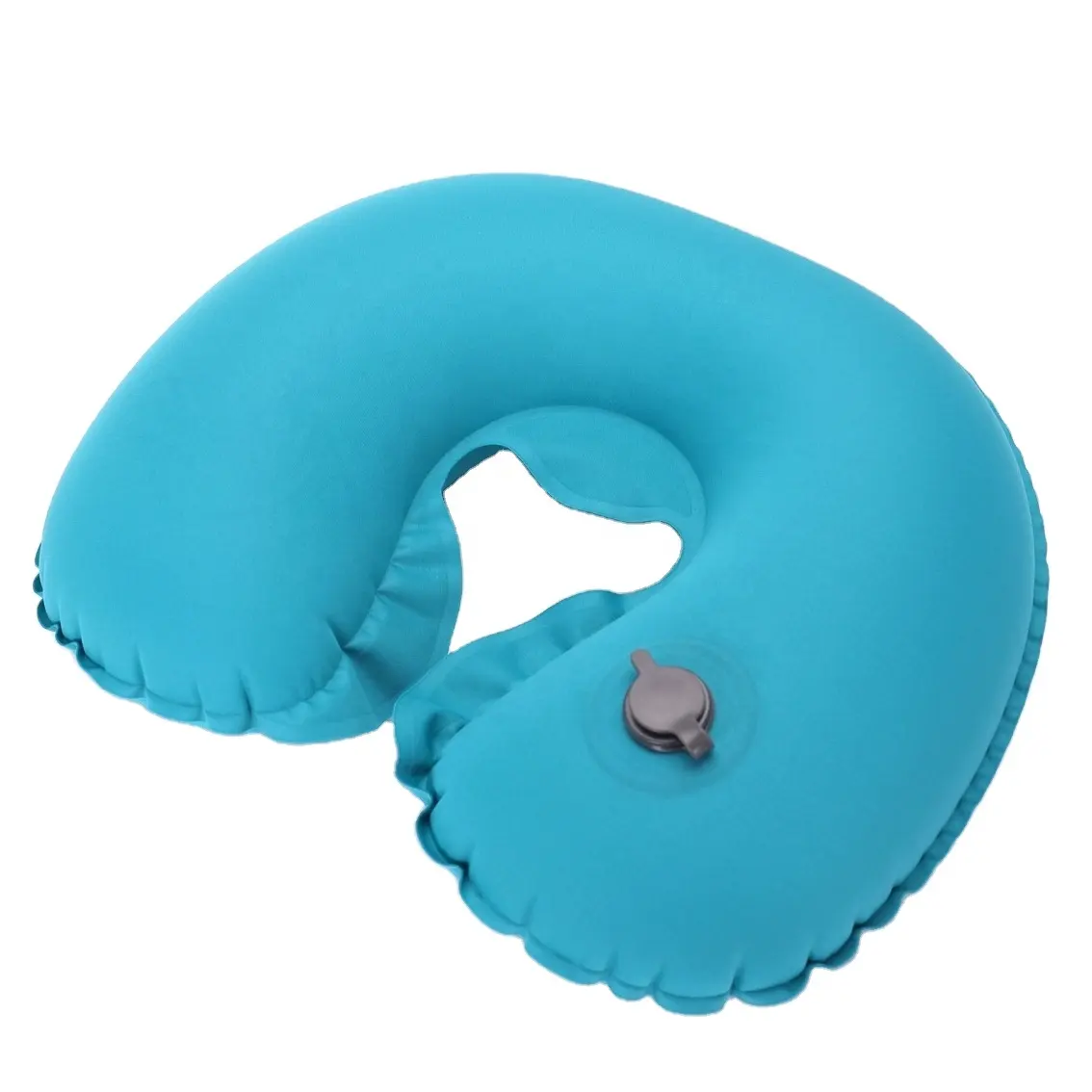 2021 Wholesale TPU U Shape Inflatable Microbeads Travel Neck Support Pillow