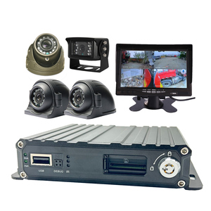 Sistema di Videosorveglianza 4CH GPS 1080P AHD Impermeabile con Monitor VGA da 7 Pollici, 4 Telecamere con Visione Notturna IR, <span class=keywords><strong>DVR</strong></span> Mobile con Scheda SD, Dash Cam - Product Image 1
