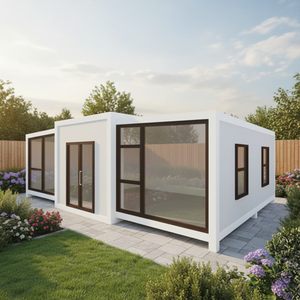 热销2卧室可扩展双翼集装箱房，为家庭生活准备好热销夹心板医院 - Product Image 1