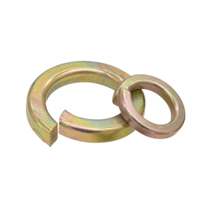 10 pièces/sac Rondelles de sécurité à ressort en acier au carbone, zinguées bleu-blanc, M3-M6, Grade 8.8, Standard Nindejin - Product Image 3