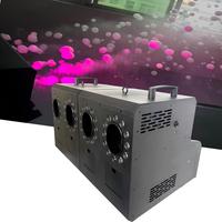 Machine à bulles LED couleur intégrale télécommandée 3000W en plastique à quatre trous, effet fumée et bulles, DMX pour prise, durable