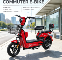 Mopeds électriques fabriqués en Chine avec cadre en acier au carbone et moteur sans balais pour adultes