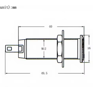 Conector <span class=keywords><strong>Jack</strong></span> <span class=keywords><strong>para</strong></span> Guitarra Eléctrica y <span class=keywords><strong>Bajo</strong></span>, 1/4\" 6.35mm, Salida de Audio <span class=keywords><strong>para</strong></span> Pastilla, Cilindro Metálico Roscado - <span class=keywords><strong>Cable</strong></span> de 6.35mm - Product Image 4