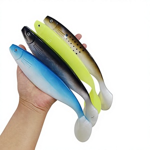 เหยื่อตก<span class=keywords><strong>ปลา</strong></span>ทะเล PVC ไบโอนิคแบบนิ่มหางใหญ่ 23 ซม. สำหรับตก<span class=keywords><strong>ปลา</strong></span>แบส ไม่มีตะขอ - Product Image 1