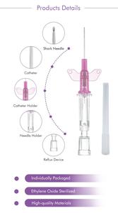 <span class=keywords><strong>22G</strong></span> 24G 20G desechable de seguridad veterinaria aguja permanente para mascotas cánula IV - Product Image 3