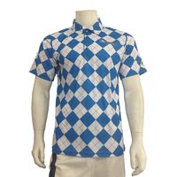 Grosir kaus Polo kaus Polo spandeks poliester kaus Golf lengan pendek cetakan sublimasi saku kustom untuk pria