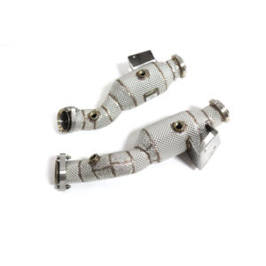 ING Auspuff anlage <span class=keywords><strong>Catlytic</strong></span> Fallrohr Für Mercedes Benz AMG GLC43 C253 Mit Cat Hitzeschild Auspuffrohre Auto Performance Parts - Product Image 1