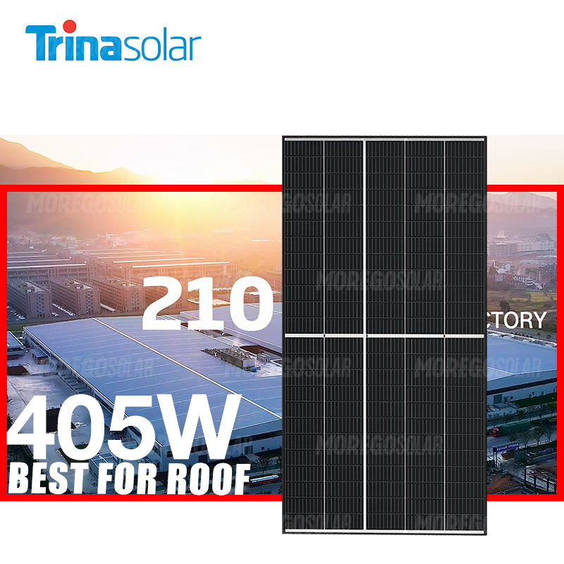 Trina, солнечная панель Vertex S, монокристаллическая солнечная панель, цена 400 Вт, 405 Вт, 410 Вт, 395 Вт, 390 Вт, черный Солнечный модуль