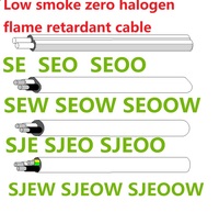 Câbles LSZH (Low Smoke Zero Halogen) ignifuges à faible émission de fumée et sans halogène, pour UL ETL, pour SJE SJEO SJEOO SJEW SJEOW SJEOOW, en cuivre nu toronné
