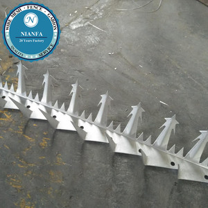 जस्ती इस्पात स्पाइक/रेजर कांटेदार तार विरोधी चढ़ाई दीवार Spikes (गुआंगज़ौ फैक्टरी) - Product Image 2