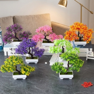 Bonsái Artificial de <span class=keywords><strong>Pino</strong></span> en Maceta Decorativa Ecológica de 20 cm para Sala de Estar, Decoración de Jardín Zen - Product Image 3
