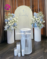 Arche de bienvenue en acrylique avec socle pour décor de scène d'événements et de fêtes de mariage