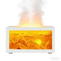 Nouveau humidificateur portable 5V Snow Mountain Sunshine Spray, diffuseur d'aromathérapie avec veilleuse à changement de couleur pour bureau