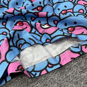 เสื้อยืดคอกลมแฟชั่นลายการ์ตูนพิมพ์ลายโพลีเอสเตอร์ระบายอากาศได้ดีทรงโอเวอร์ไซส์ - Product Image 6