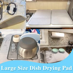 <span class=keywords><strong>Tapis</strong></span> de séchage de <span class=keywords><strong>vaisselle</strong></span> en microfibre pour comptoir de cuisine, taille personnalisée, absorbant, pour évier, pour poser la <span class=keywords><strong>vaisselle</strong></span> - Product Image 6