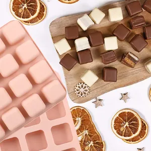 Moule en silicone à 16 cavités carrées pour bonbons gélifiés, chocolat au caramel, truffes, snacks et glaçons – Facile à démouler – Offre spéciale - Product Image 5